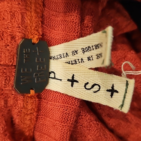 Free People Red Cowl Neck Blouse - Picture 8 of 11